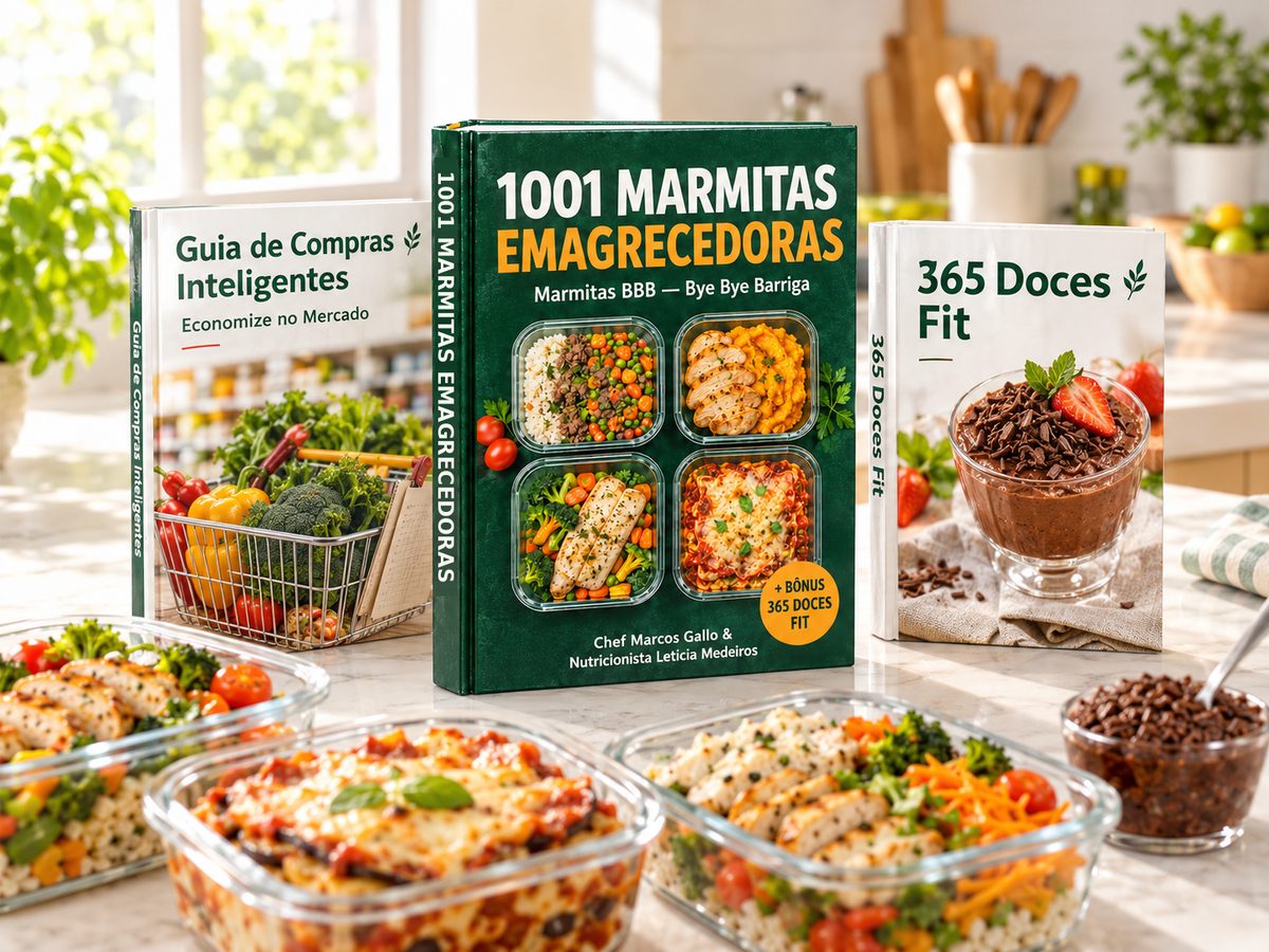 Kit Marmitas BBB: 1001 Marmitas Fit, Guia de Compras Inteligentes e 365 Doces Fit